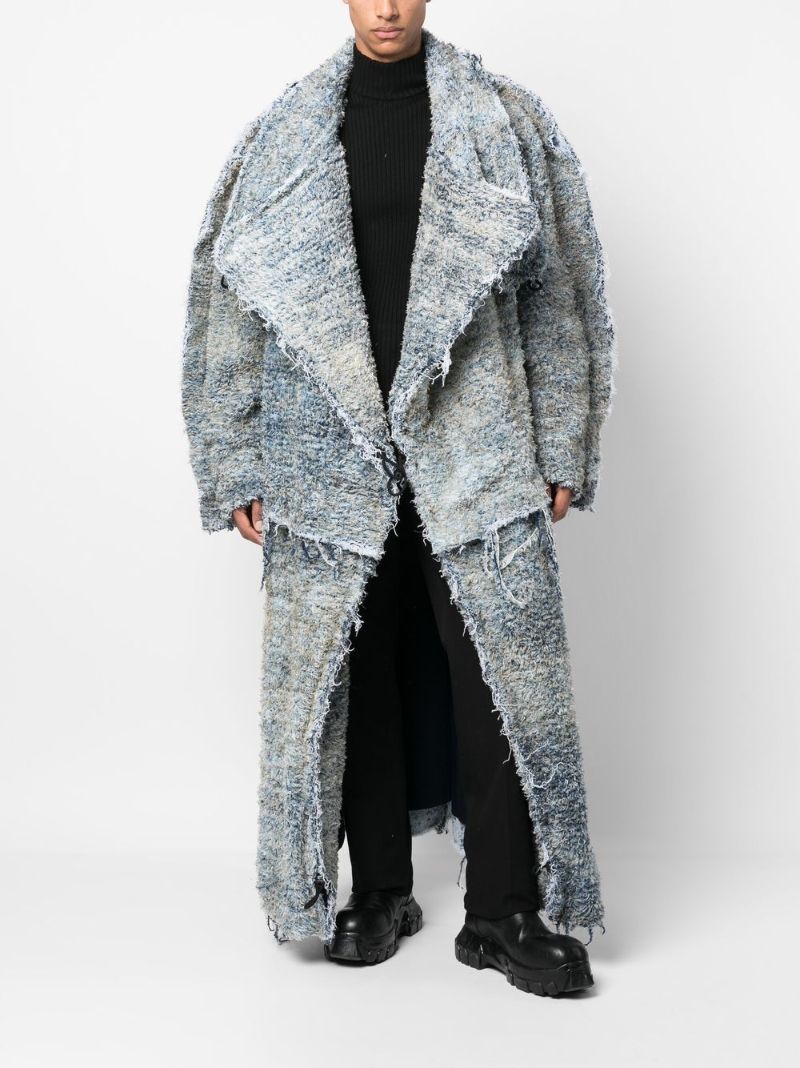 Blue D-fsb Oversized Coat