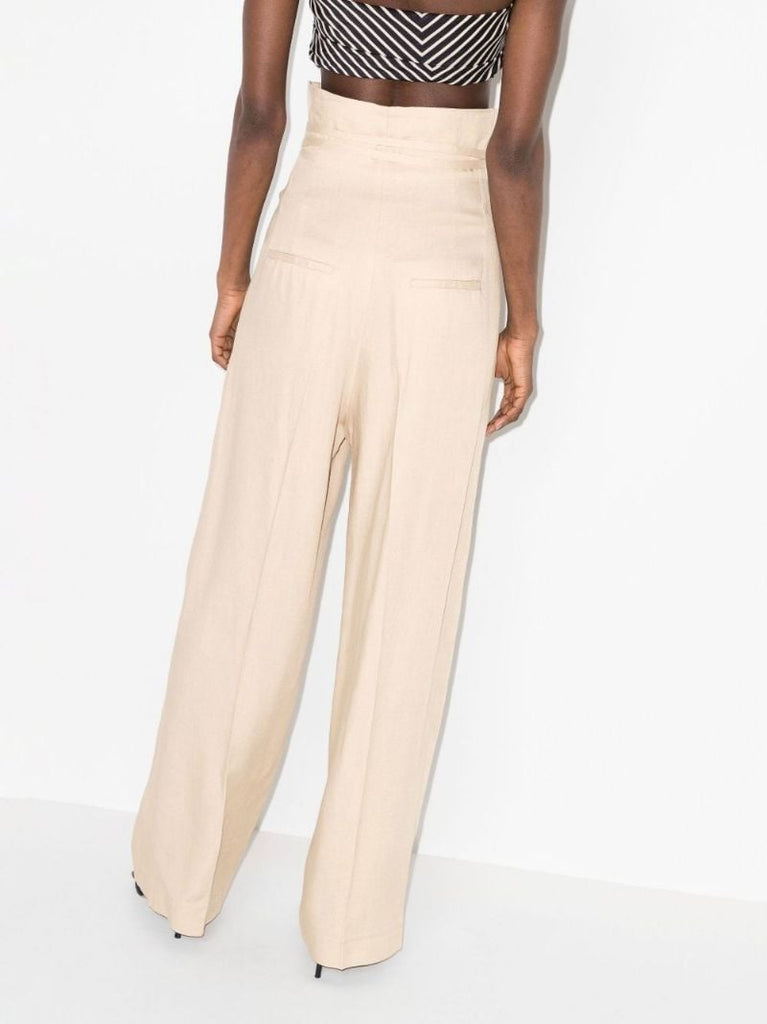 Le Pantalon Novia High-waisted Trousers