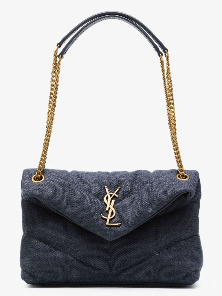 Blue Loulou Medium Denim Shoulder Bag
