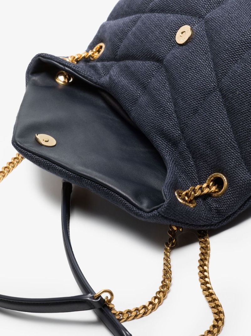 Blue Loulou Medium Denim Shoulder Bag