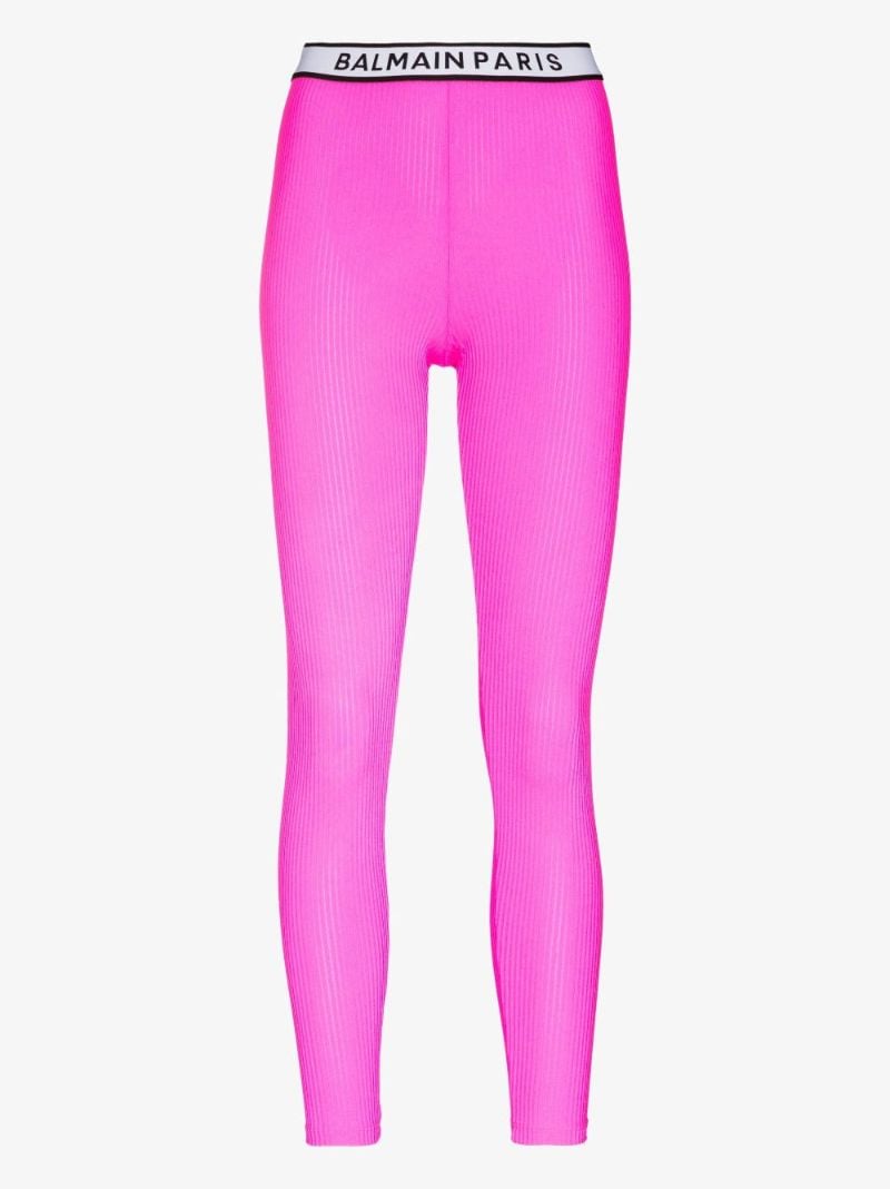Pink Logo Waistband Leggings