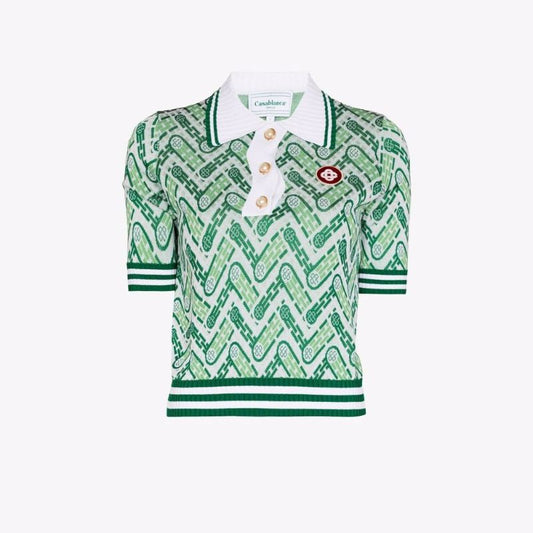 Monogram Knitted Polo Shirt