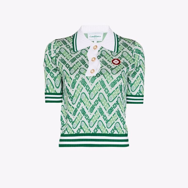 Monogram Knitted Polo Shirt
