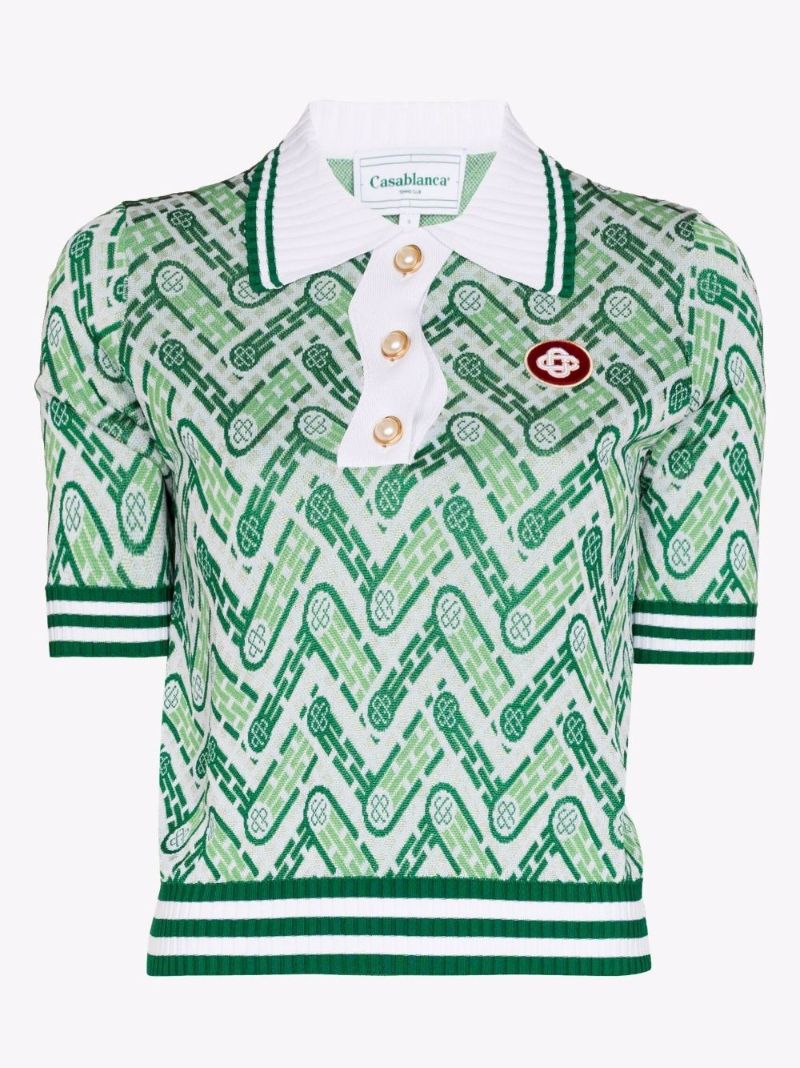 Monogram Knitted Polo Shirt