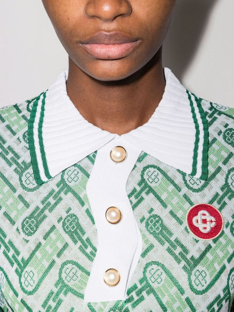 Monogram Knitted Polo Shirt