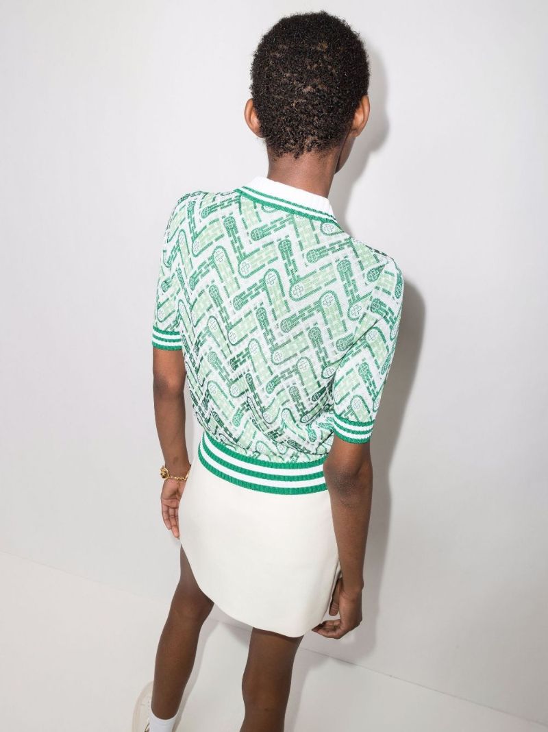 Monogram Knitted Polo Shirt
