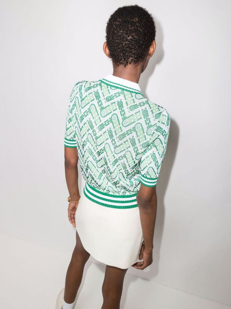 Monogram Knitted Polo Shirt