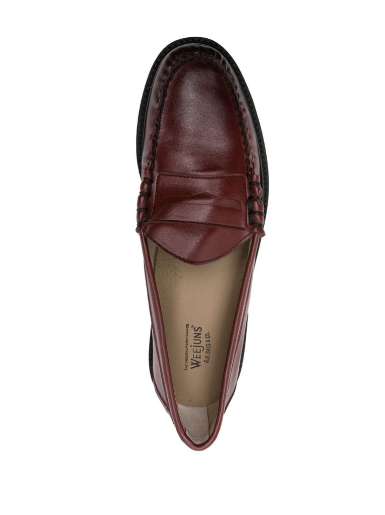 Red Weejun Larson Leather Penny Loafers