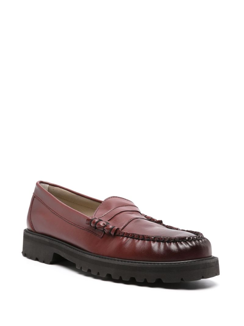 Red Weejun Larson Leather Penny Loafers