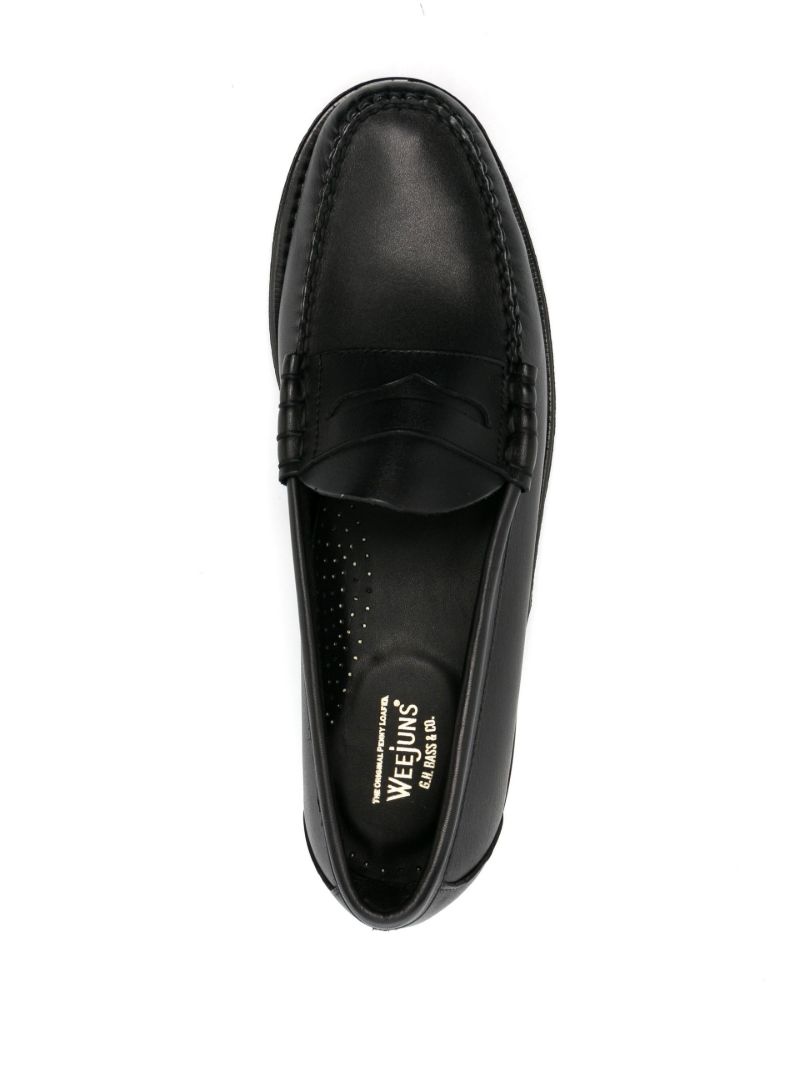 Black Weejuns Larson Leather Penny Loafers