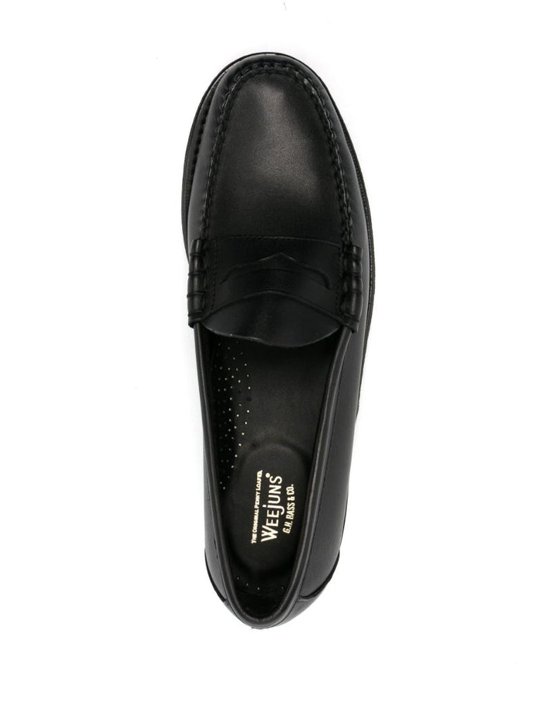 Black Weejuns Larson Leather Penny Loafers