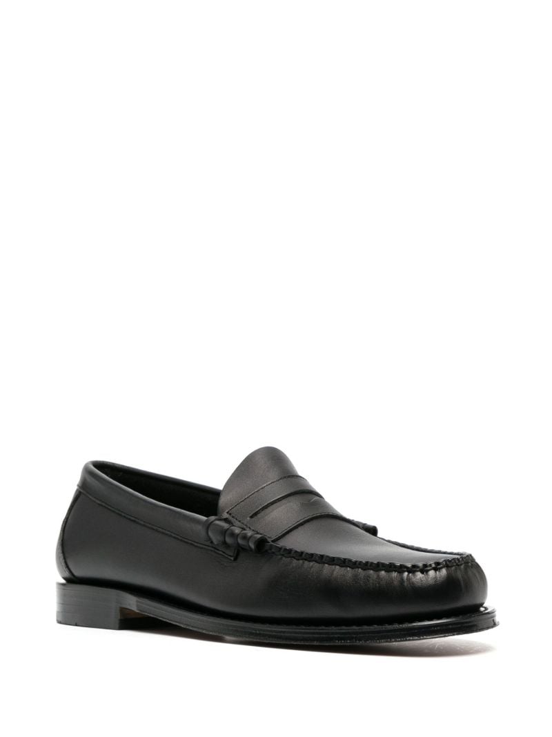Black Weejuns Larson Leather Penny Loafers