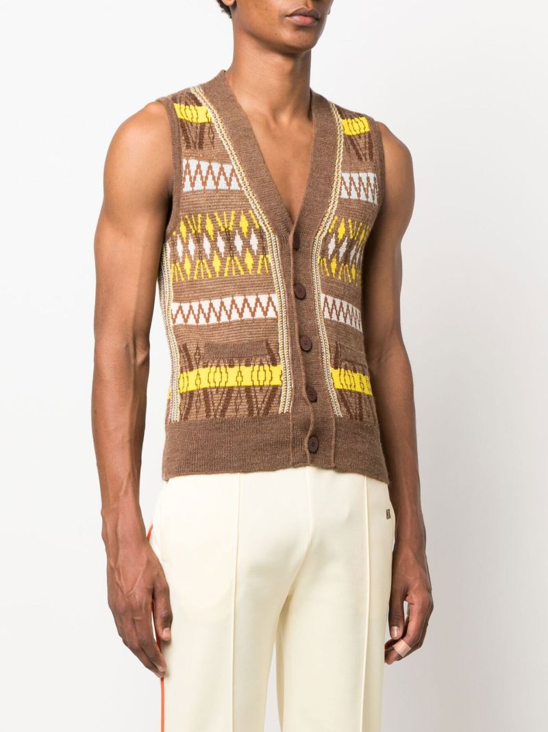 Brown Freedom Knitted Sweater Vest