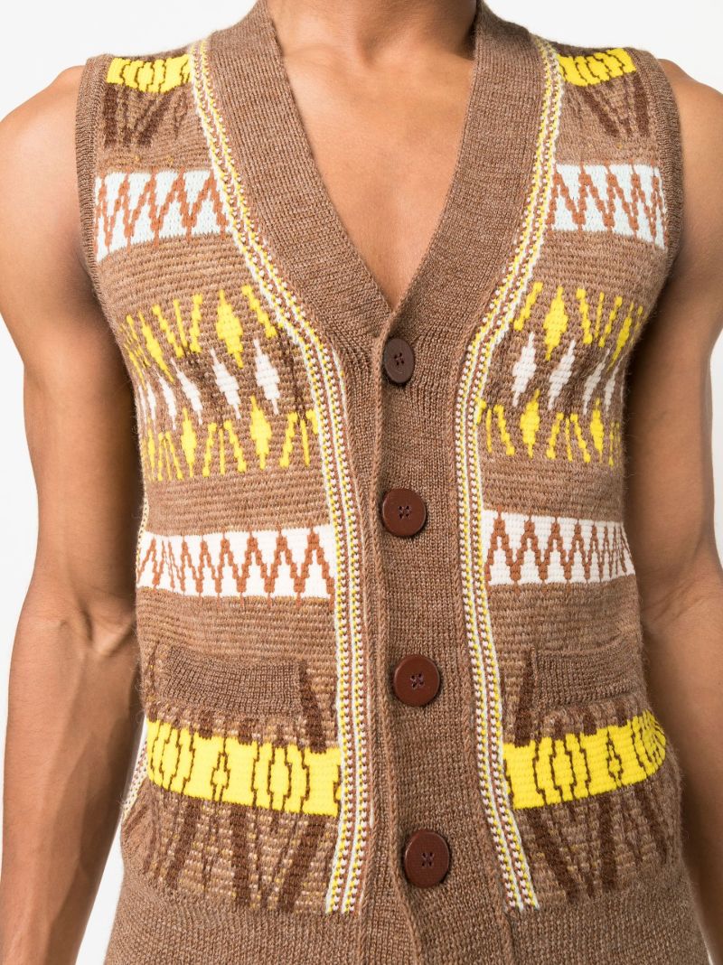 Brown Freedom Knitted Sweater Vest