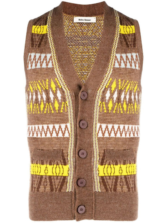 Brown Freedom Knitted Sweater Vest