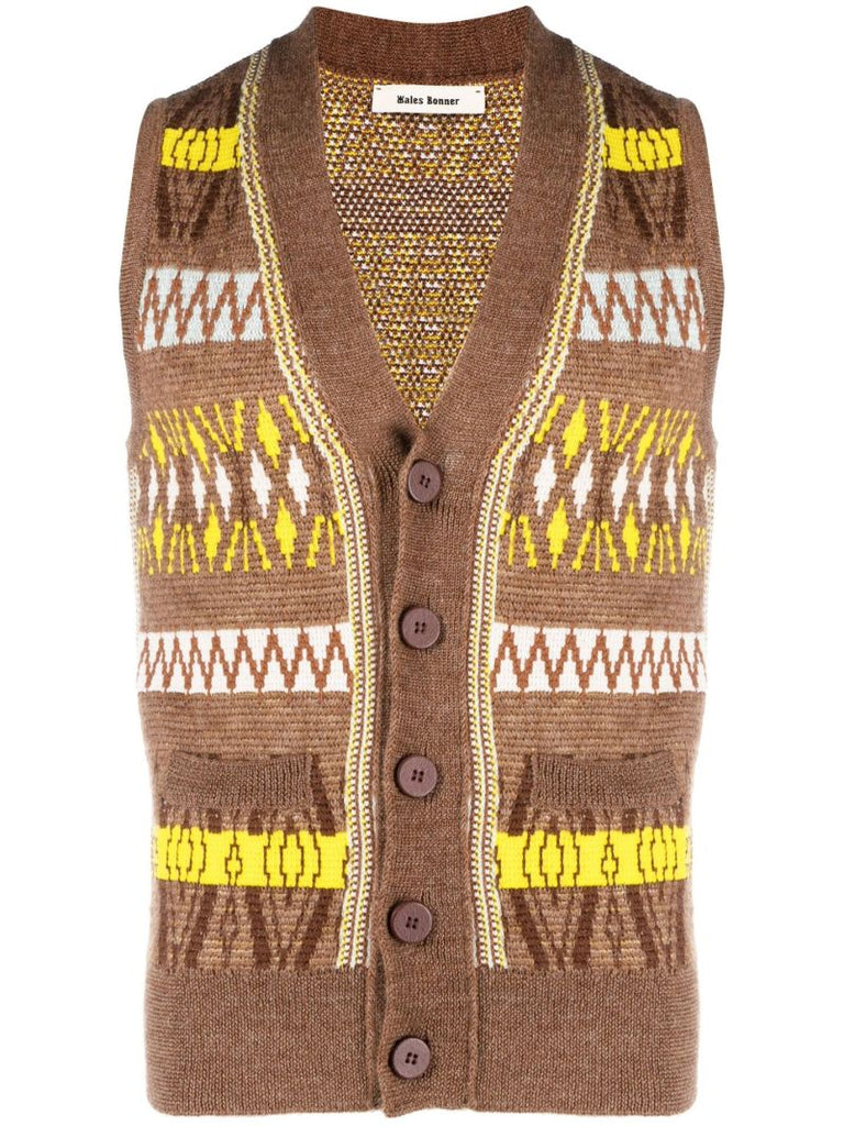 Brown Freedom Knitted Sweater Vest
