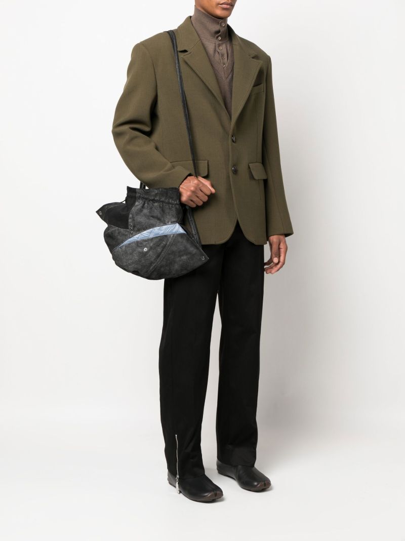 Black Asymmetric Shoulder Bag