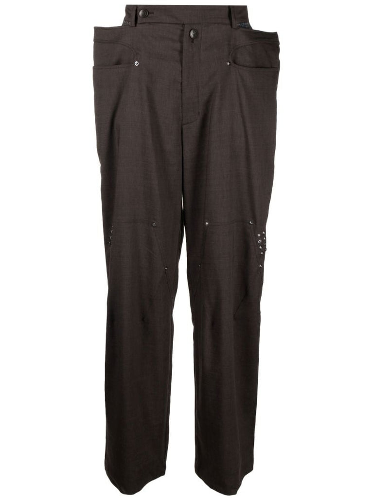 Brown Antharas Wide-leg Trousers