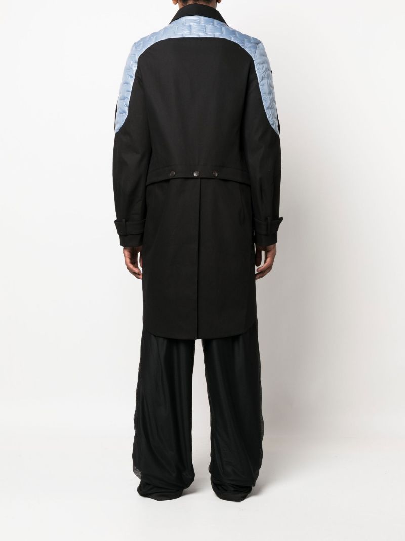 Black Aden Double-breasted Cotton Jacket