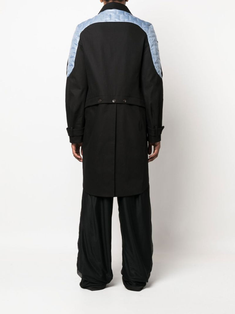 Black Aden Double-breasted Cotton Jacket