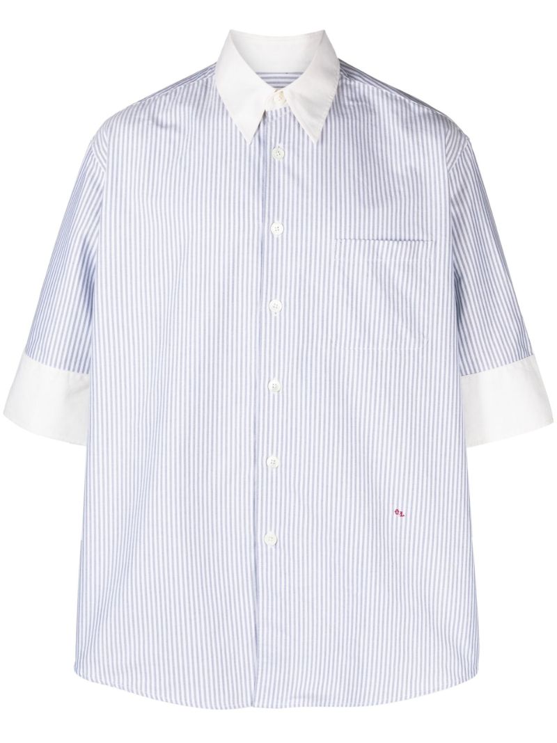 Blue Brat Striped Cotton Oxford Shirt