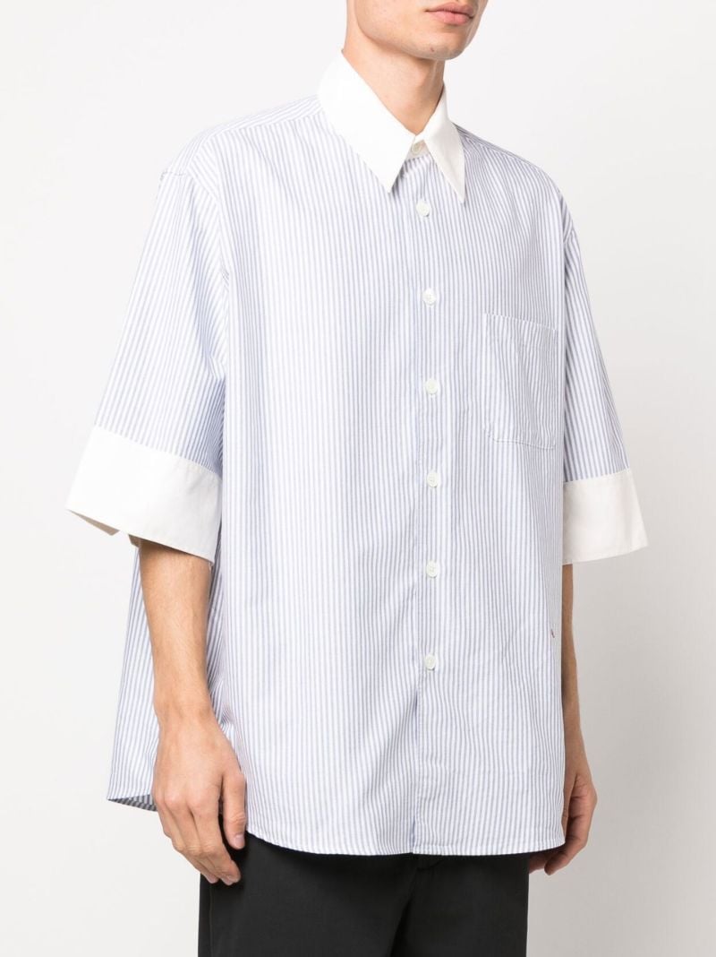 Blue Brat Striped Cotton Oxford Shirt