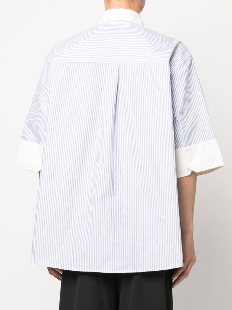 Blue Brat Striped Cotton Oxford Shirt