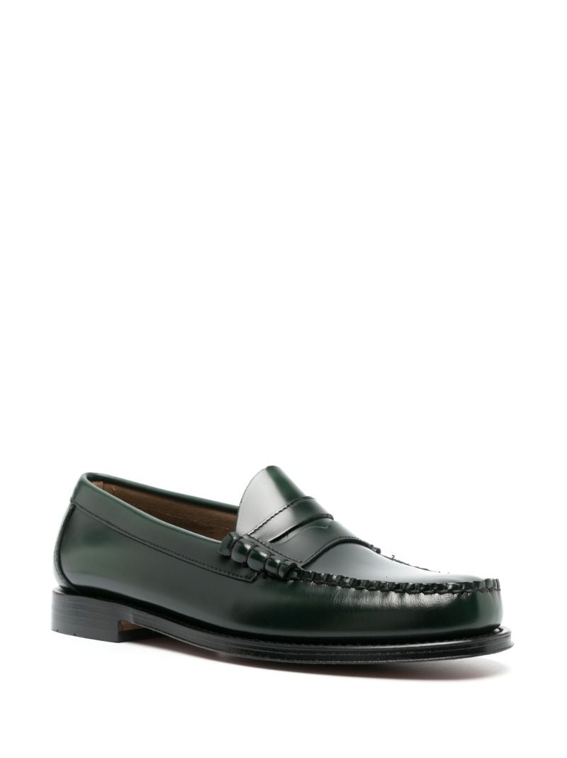Green Larson Penny Loafers