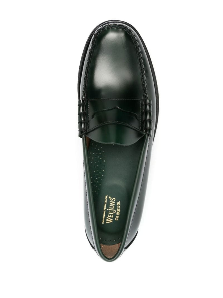 Green Larson Penny Loafers