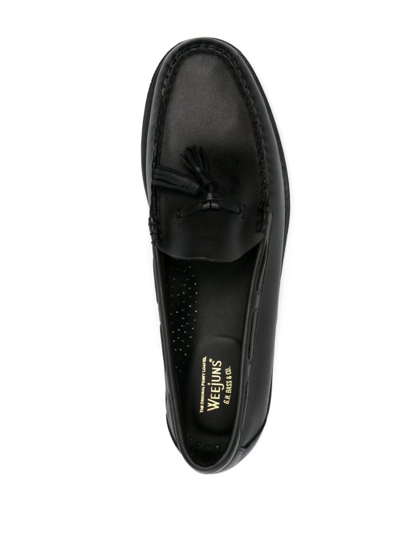 Black Weejuns Larkin Tassel Leather Loafers