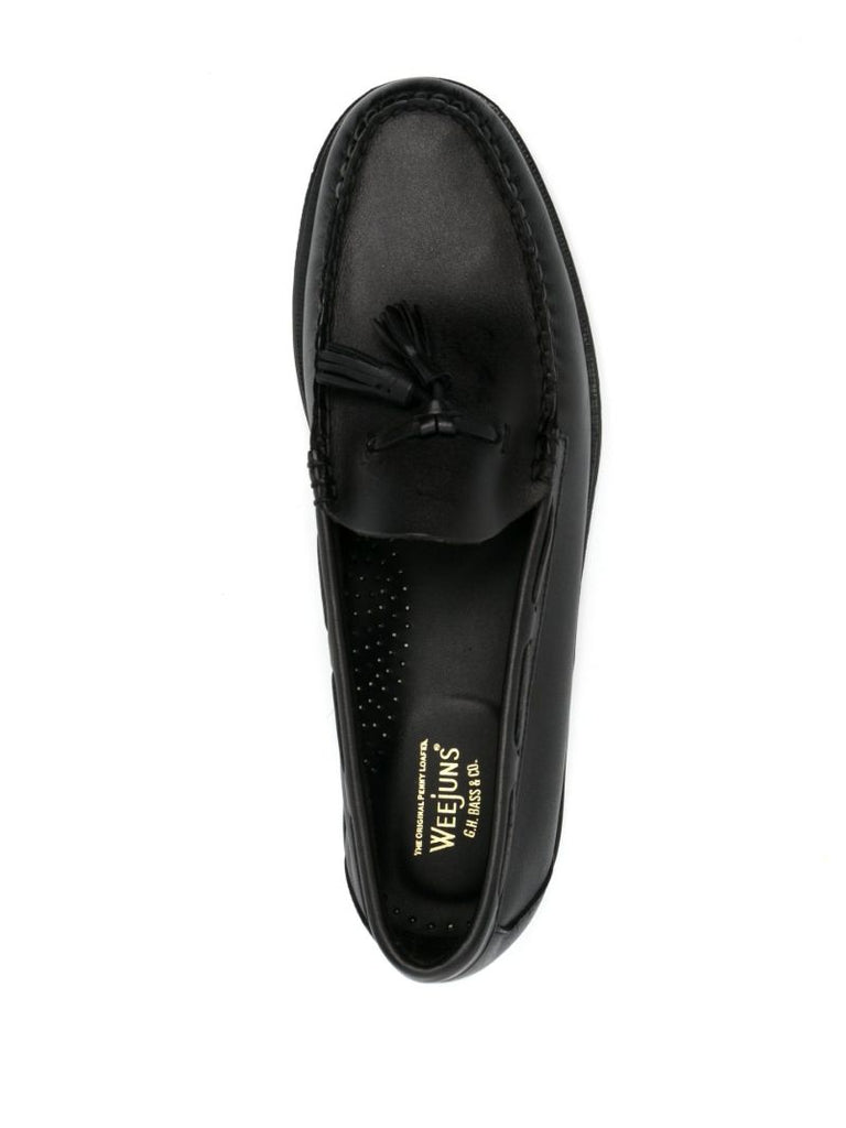 Black Weejuns Larkin Tassel Leather Loafers