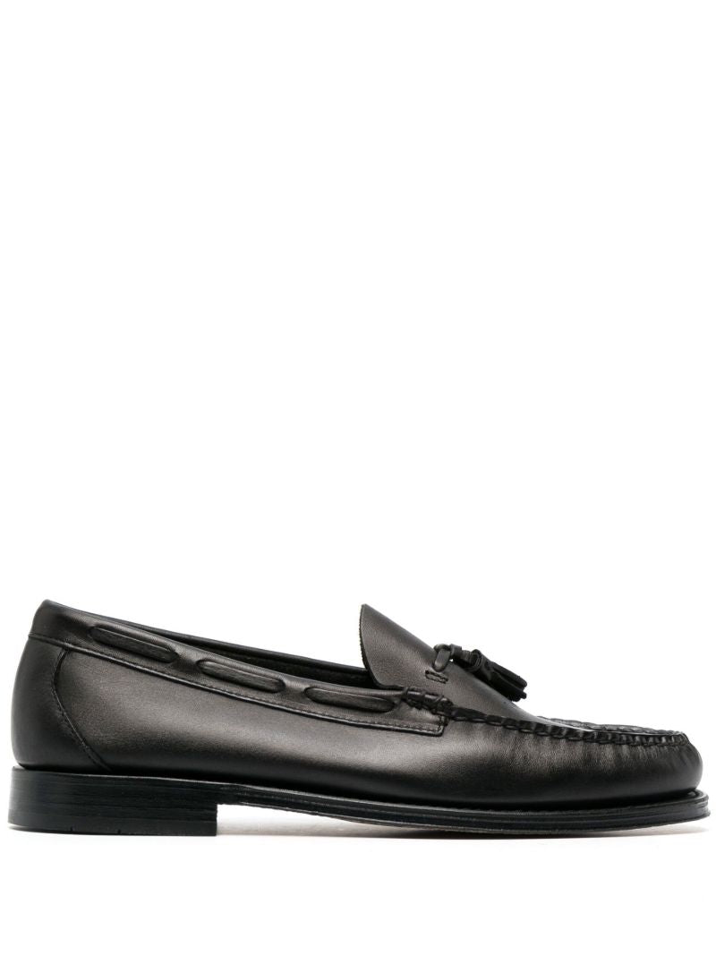 Black Weejuns Larkin Tassel Leather Loafers