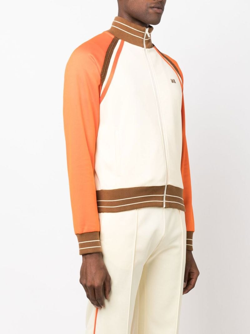 Yellow Percussion Striped Track Jacket