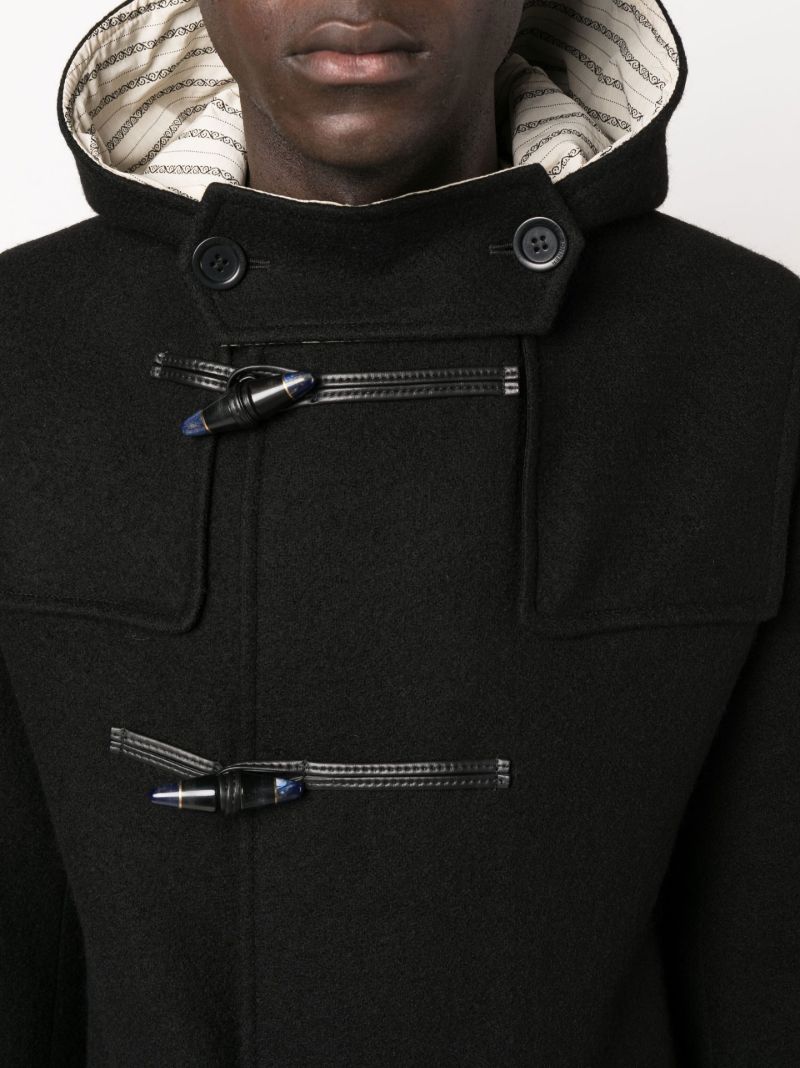 Black Eternity Wool Duffle Coat