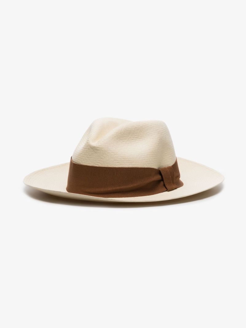 Neutral Rafael Wide Panama Hat