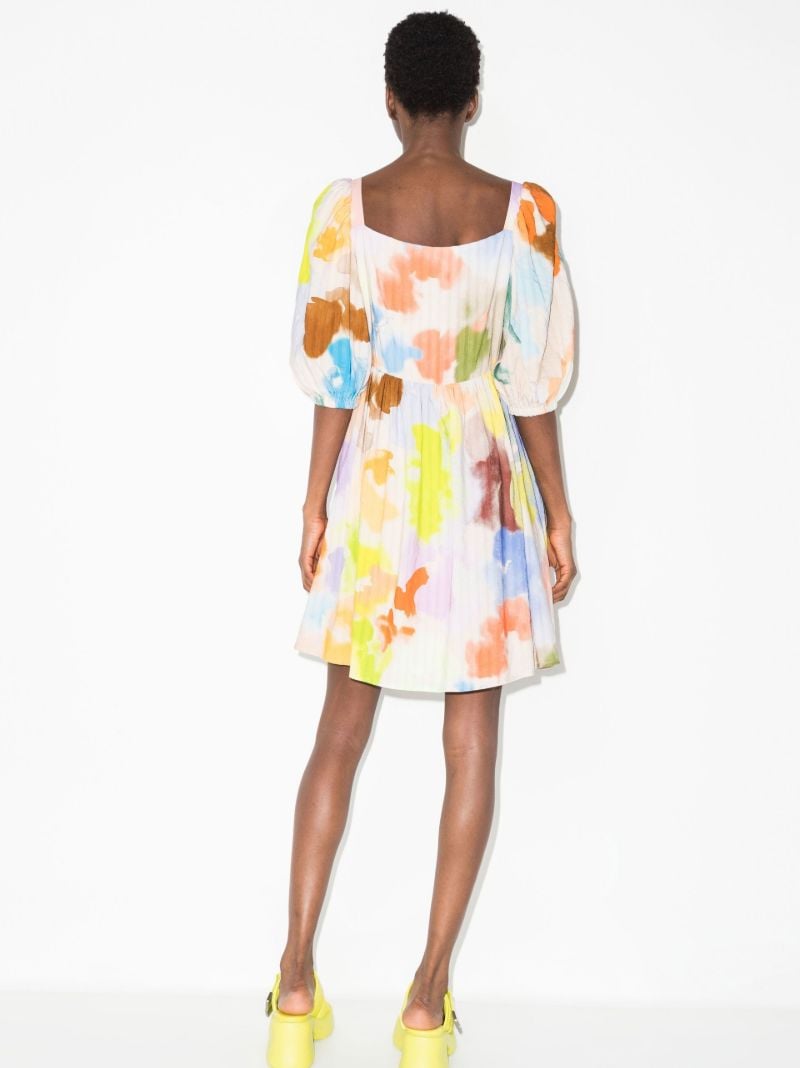 Neutral Ana Airbrush Print Mini Dress