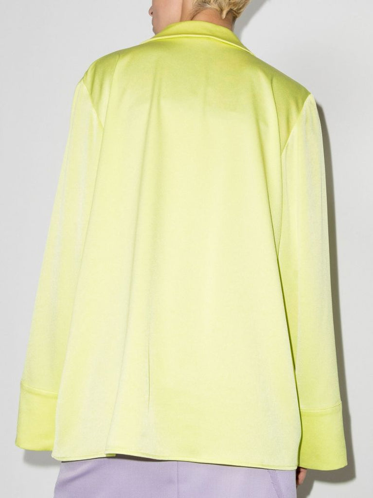 Green Summer Button-down Shirt