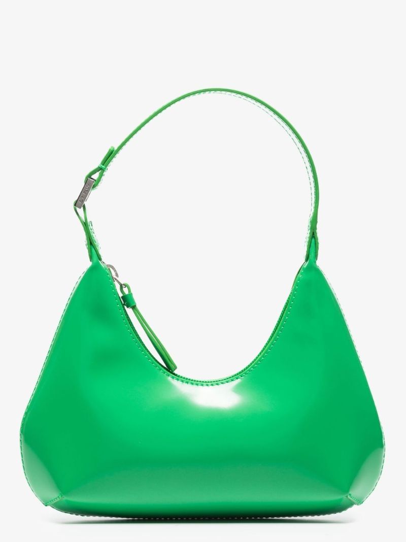 Green Baby Amber Leather Shoulder Bag