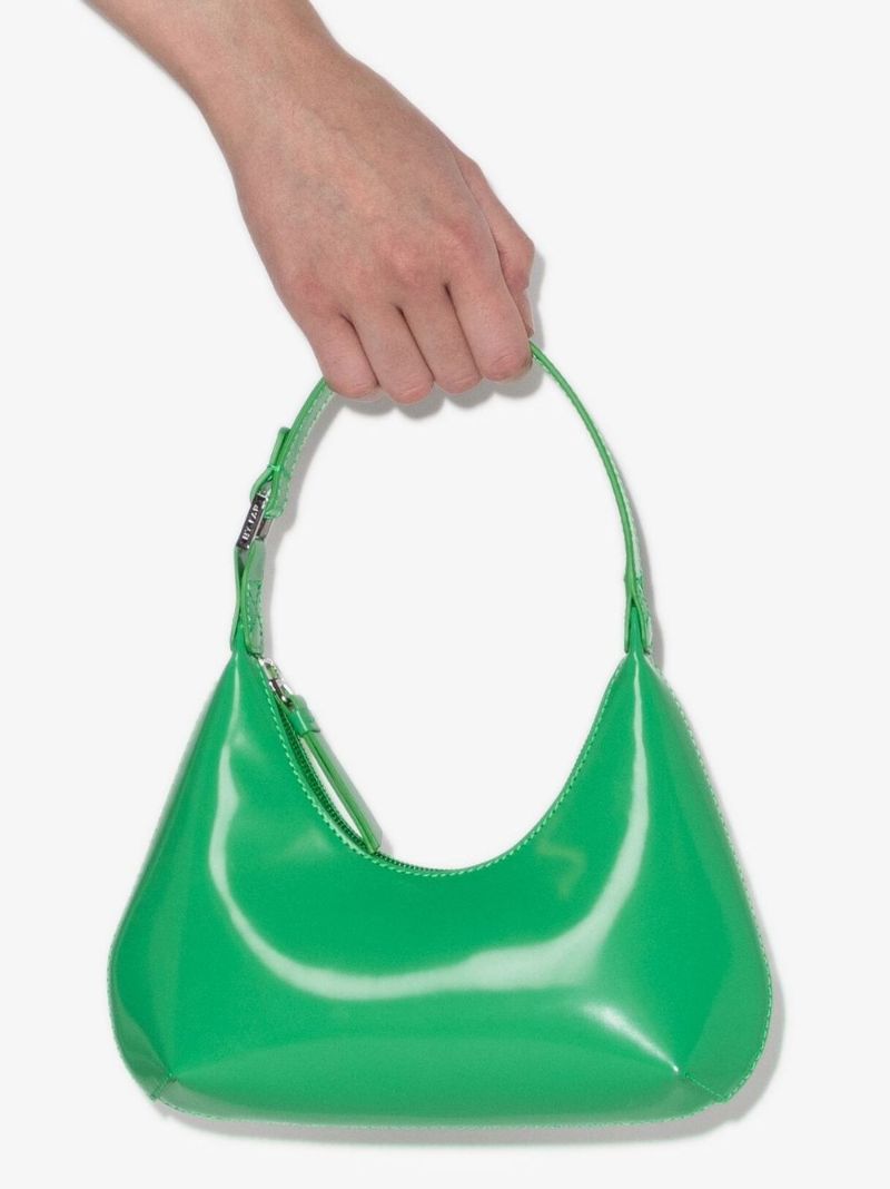 Green Baby Amber Leather Shoulder Bag