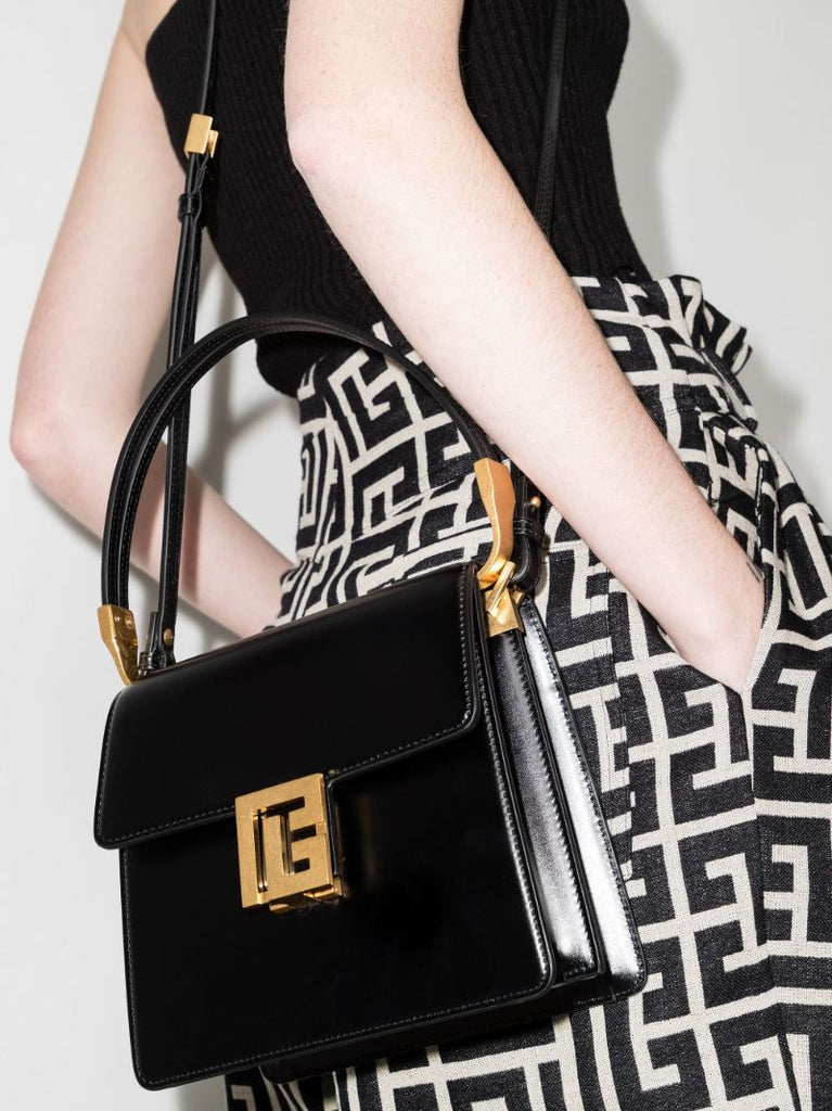 Black Ely Leather Cross Body Bag