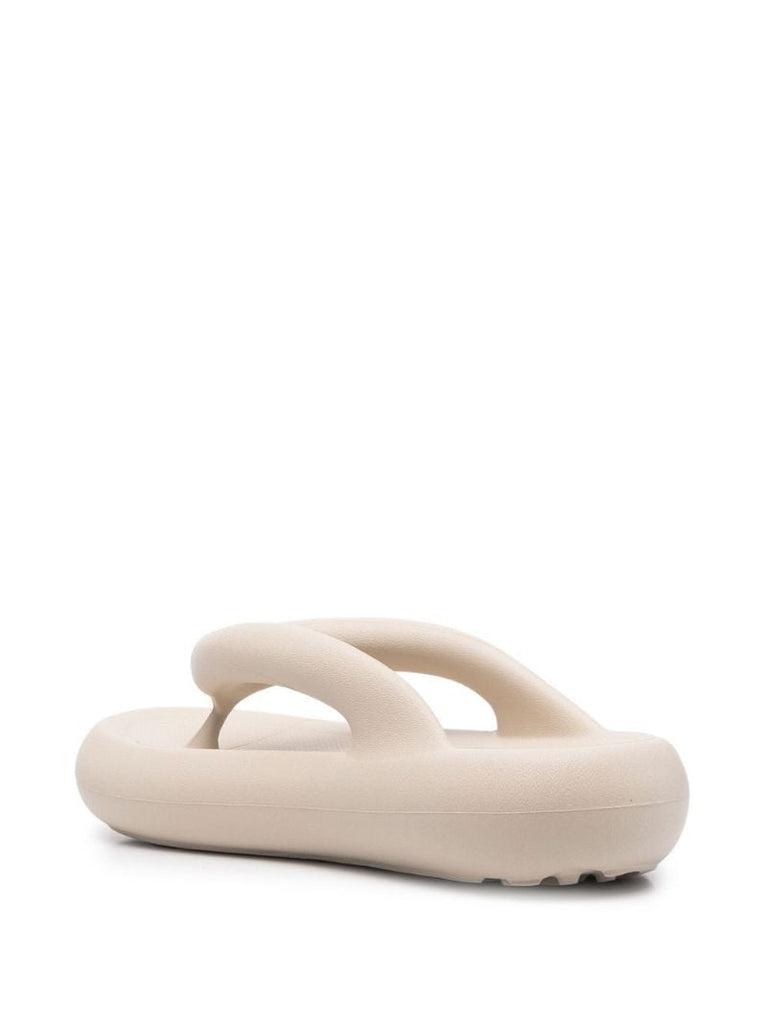 Neutral Delta Flatform Rubber Sandals