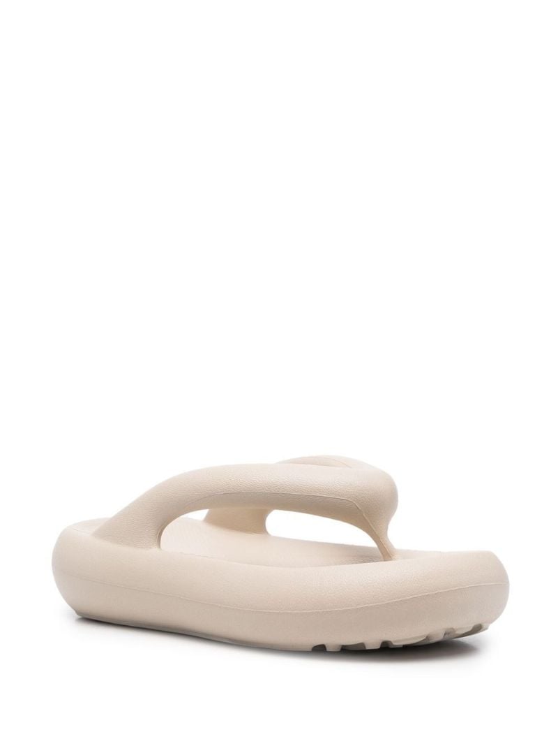 Neutral Delta Flatform Rubber Sandals