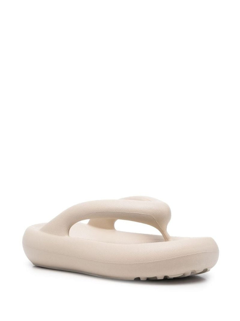 Neutral Delta Flatform Rubber Sandals