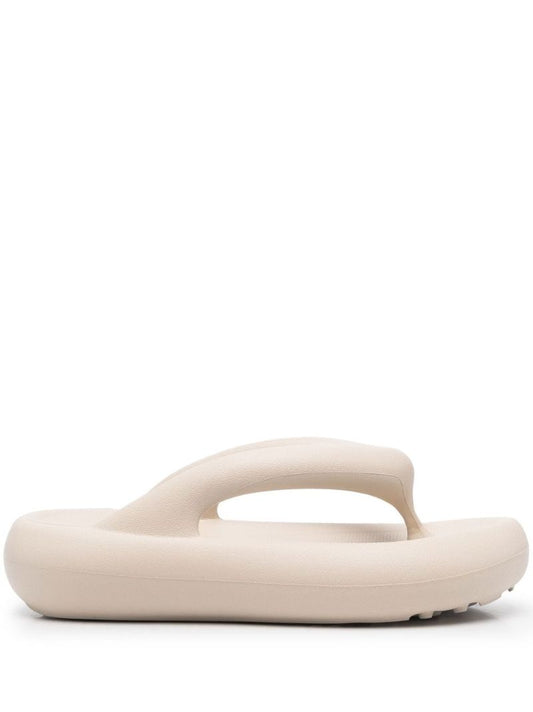 Neutral Delta Flatform Rubber Sandals