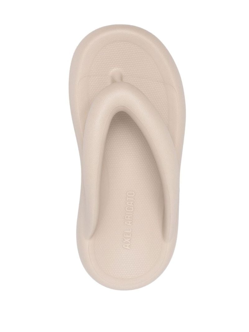 Neutral Delta Flatform Rubber Sandals