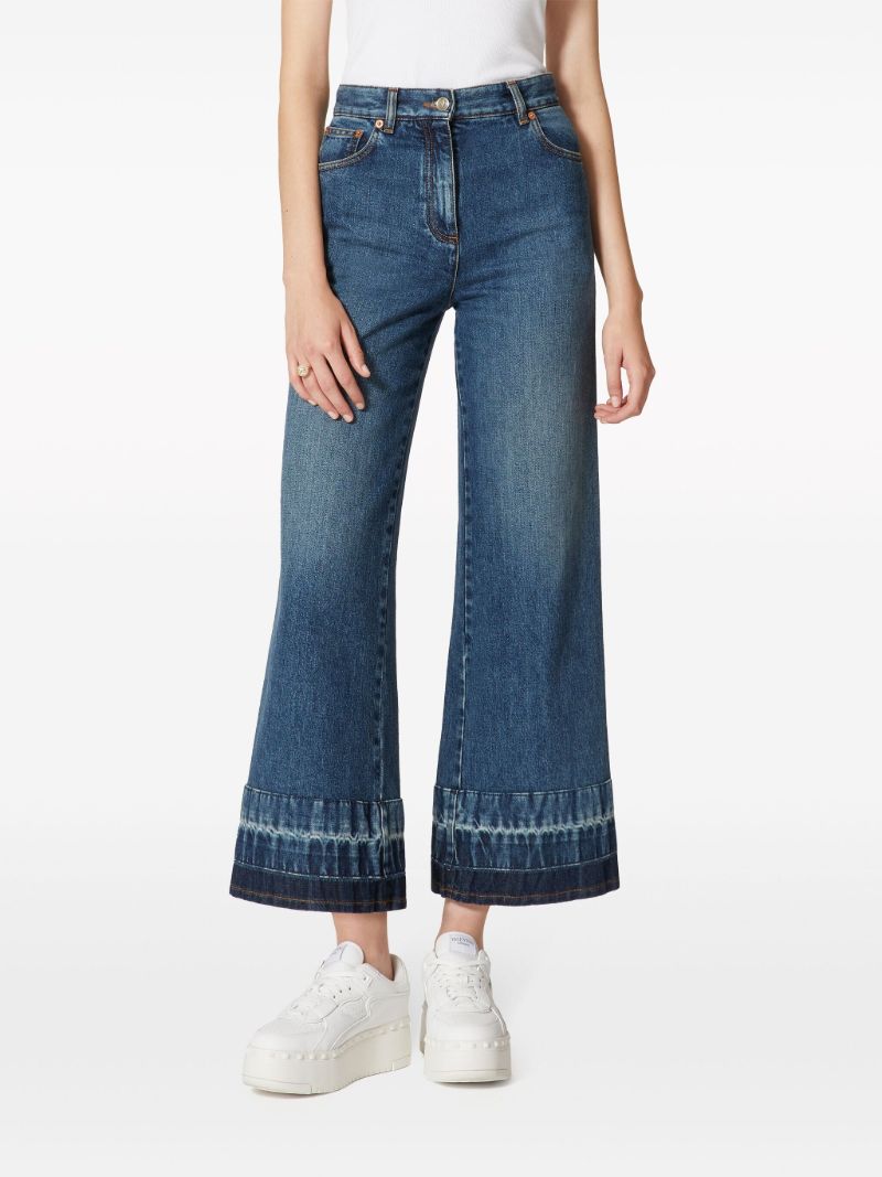 Blue Vgold Flared Jeans