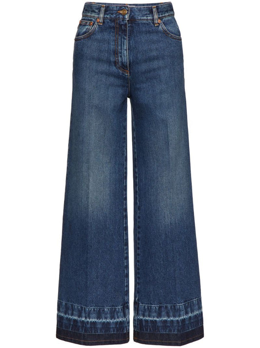 Blue Vgold Flared Jeans