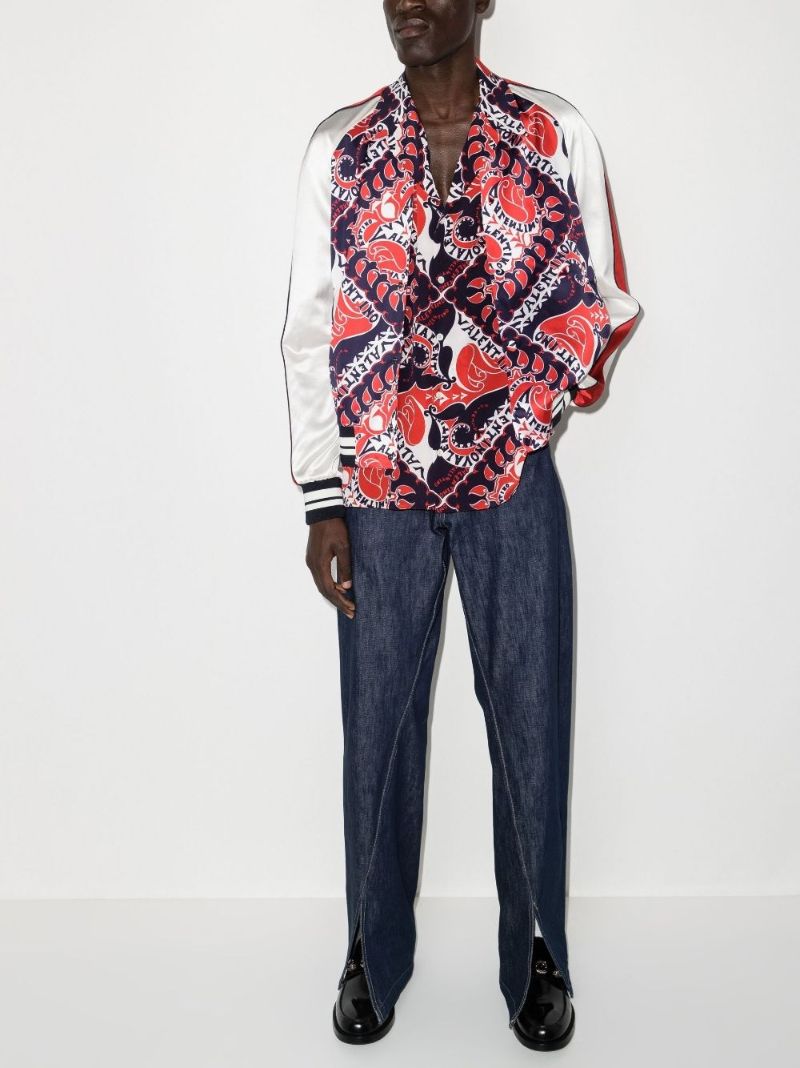 Multicolour Archive Manifesto Bandana Silk Shirt