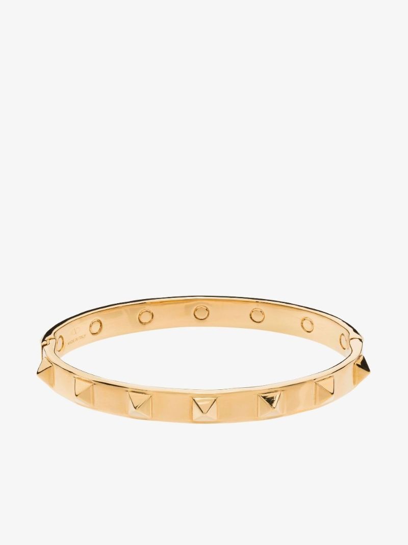 Gold-tone Rockstud Bangle Bracelet