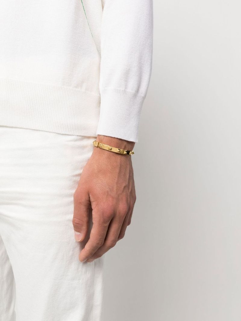 Gold-tone Rockstud Bangle Bracelet